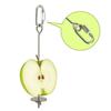 Stainless Steel Bird Feeder Hanging Typ Arbitrarily Fixed Bird Apple Fork Toy Bird Cage Supplies Parrot Vegetable Skewer Bird