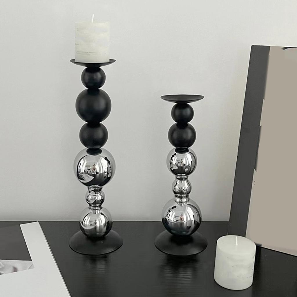 Vintages Iron Tapers Candle Holder Elegants Tall Candlestick Stand for Wedding and Home Decoration
