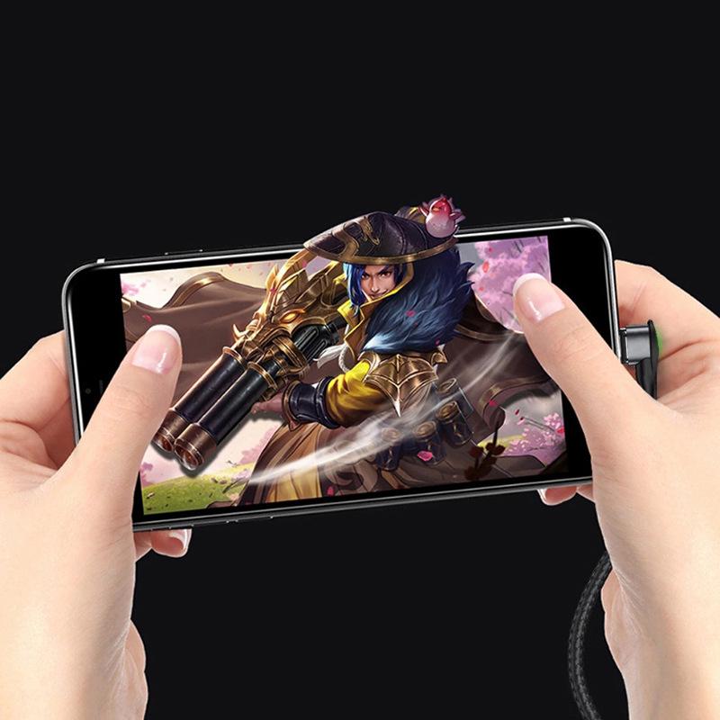 3-in-1 Magnetic Elbow Charging Cable for Apple, Type-C, Android Phones