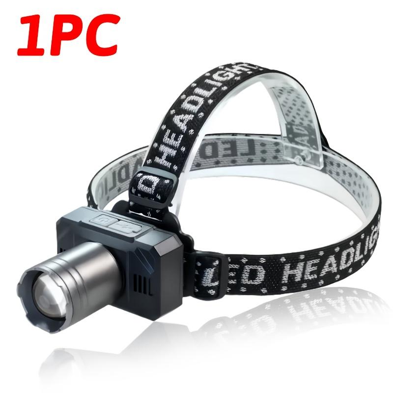 

Перезаряжаемый яркий налобный фонарь, портативный зум-фонарь для экстренных ситуаций, подходит для исследований, бега, технического обслуживания, многофункциональный с регулируемым углом 400mAh
