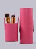 Fashionable PU Material Makeup Brush Storage Bucket with Lock Design, Large-capacity Makeup Bucket, Travel Daily Storage Tool
