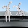 Car Interior Cartoon Animal Ornaments Soft Decorations Table Doll Rabbit Sitting Ornaments Simple Decoration Office Supplies