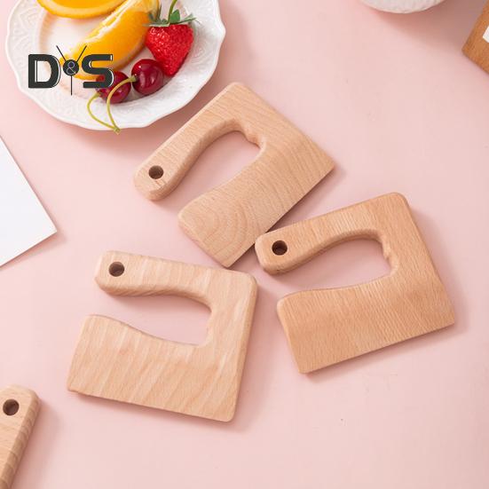 Children's Wooden Knife Kid Safe Vegetable Cutter Educational Cooking Toy Pretend Play Cutter for Toddlers Cutting And Cooking Vegetables Fruits