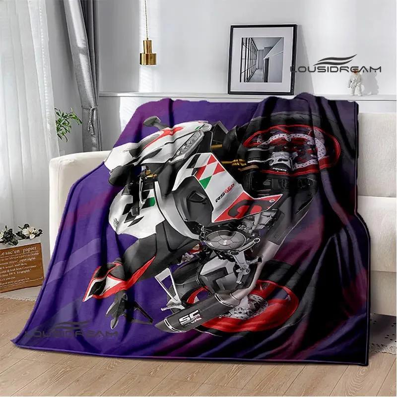 

Aprilia Motorcycle Logo Printed Blankets Fashion Warm Blanket Soft And Comfortable Blanket Home Travel Blankets Birthday Gift 130x150cm