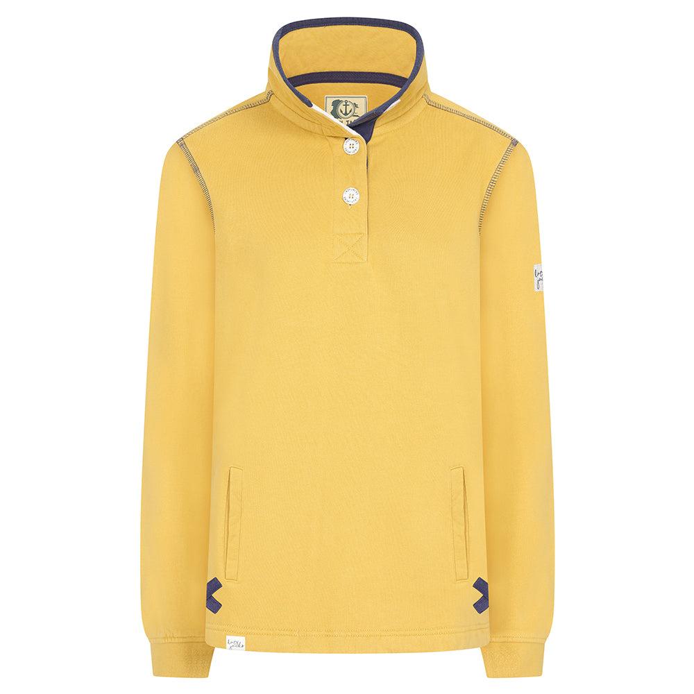 Lazy Jacks Womens/Ladies Button Neck Sweatshirt