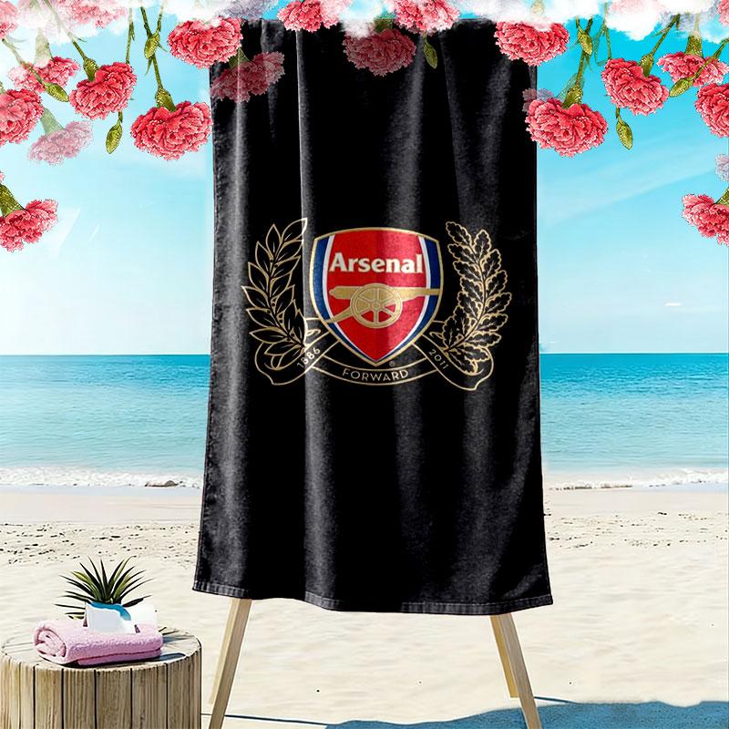 Arsenal F Print Beach Towel, Large Soft Quick Dry Towel for Beach Camping Swimming