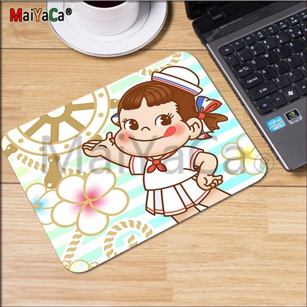 Peko Milky Mousepad Rubber Small Thickened Mouse Pad Gaming Keyboard Table Mat Office Supplies Room Decor For PC Mouse Carpet
