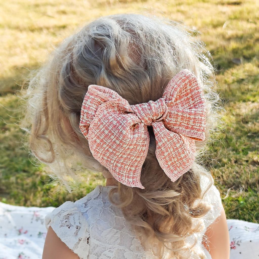New Children's Hair Accessories Dovetail Bow Hairpin baby Bangs Side Top Clip Headwear Girls Kids Hair Accessories