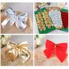 36 Packs Christmas Mini Small Bow Hanging Ornaments - Desktop Christmas Tree Accessories Pendant Christmas Decorations Supplies