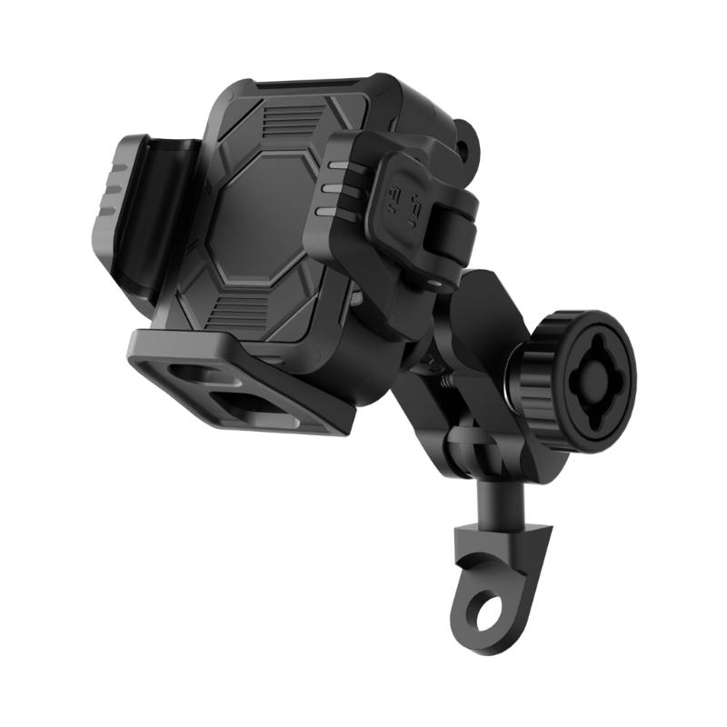 Motorcycle Phone Mount Holder Motorcycle Cellphone Mount, Bike Phone Handlebar Clamp with Anti Theft Lock