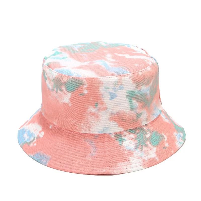 Double-sided Wearing Cap Rainbow Color Bucket Hat Men Women Sun  Reversible Fisherman  Summer Panama   Fishing Gorro