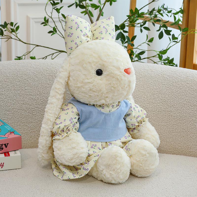 

Adorable Floral Rabbit Plush Doll – Soft Sleep Companion and Perfect Birthday Gift for Girls 30 cm (0.23 kg) синій