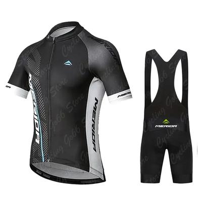 Merida Sommer Kurzarm Atmungsaktiv Herren MTB Fahrrad Radsportbekleidung Maillot Ropa Ciclismo Uniform Anzug 2026 Sommer Atmungsaktives Radsportanzug Set