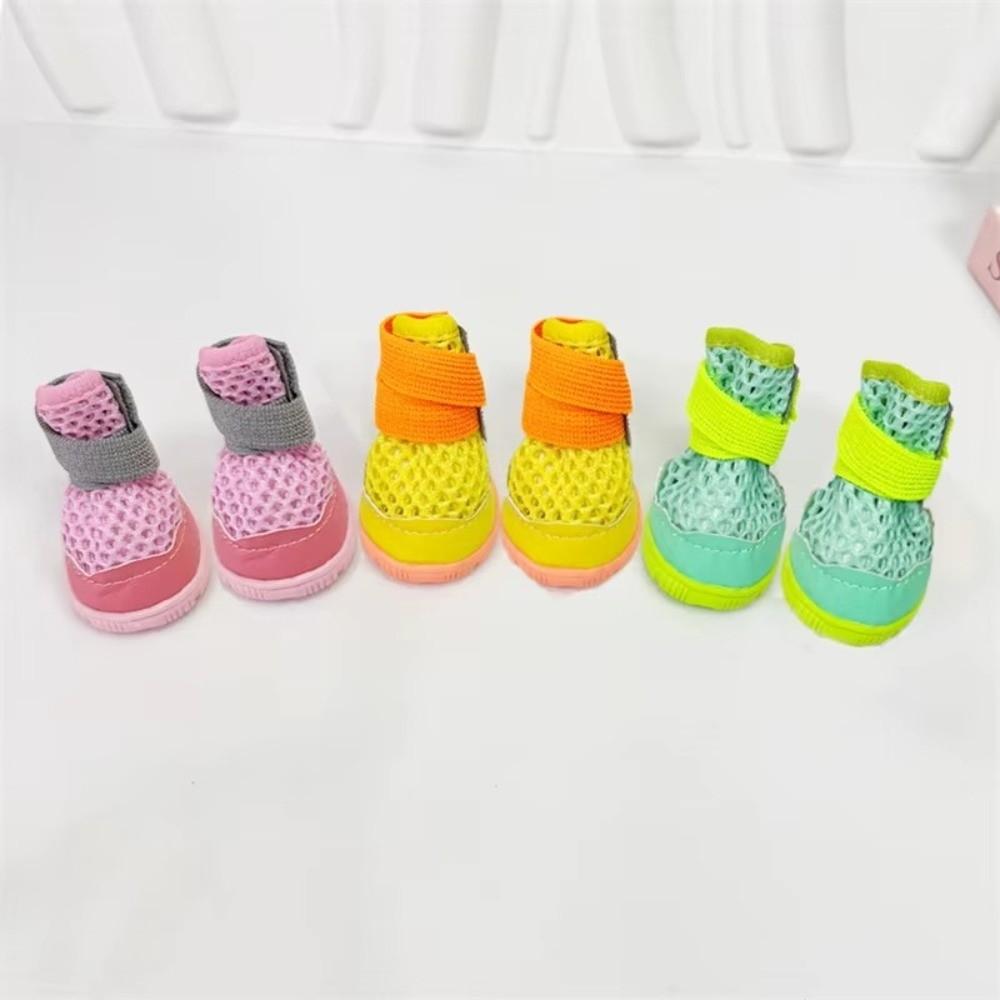 Anti-Slip Small Dog Shoes Breathable Mesh Puppy Boots Fashion Pet Shoes Outdoor Walk