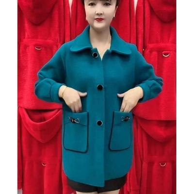 Imitation Cashmere Double-Sided Wool Coat Women   Fashion Autumn Winter Woolen Jacket Female Casual Plus Size Outwear