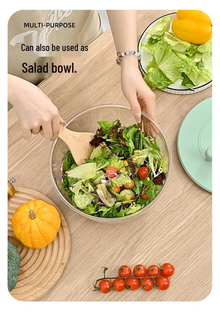 Multifunctional Vegetable Cutter & Salad Spinner with Large Capacity