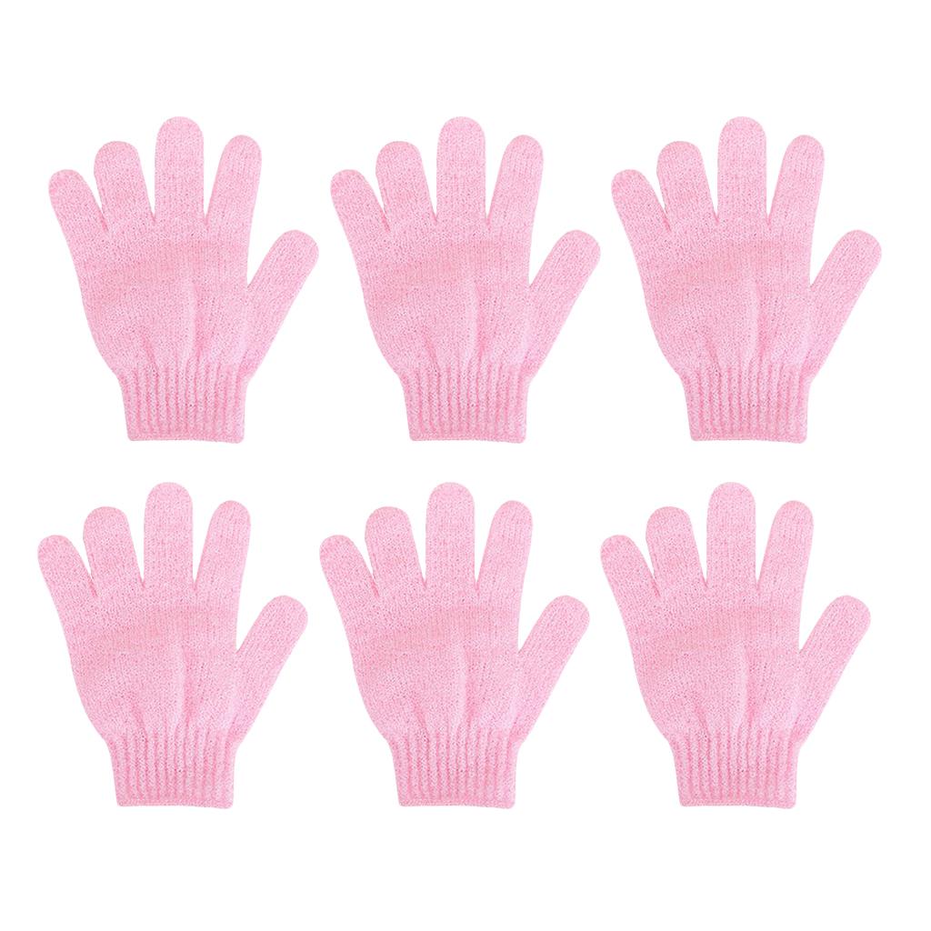 6 Pieces Peeling Body Peeling Shower Gloves Bath Massage SPA Mitts