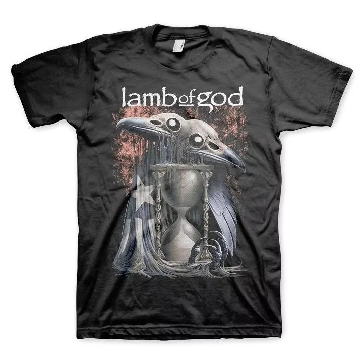 2026 T-shirt Grafica Classica Band Heavy Metal Lamb Of God Unisex Streetwear Moda Top Oversize Estate Nuova Maglietta