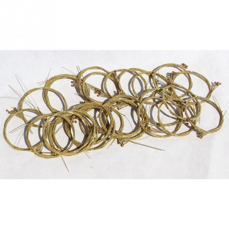 6 Pcs/set  2018 Newest Acoustic Guitar Steel Strings Gauge Set of Wooden Guitar Guitar Strings  Brass