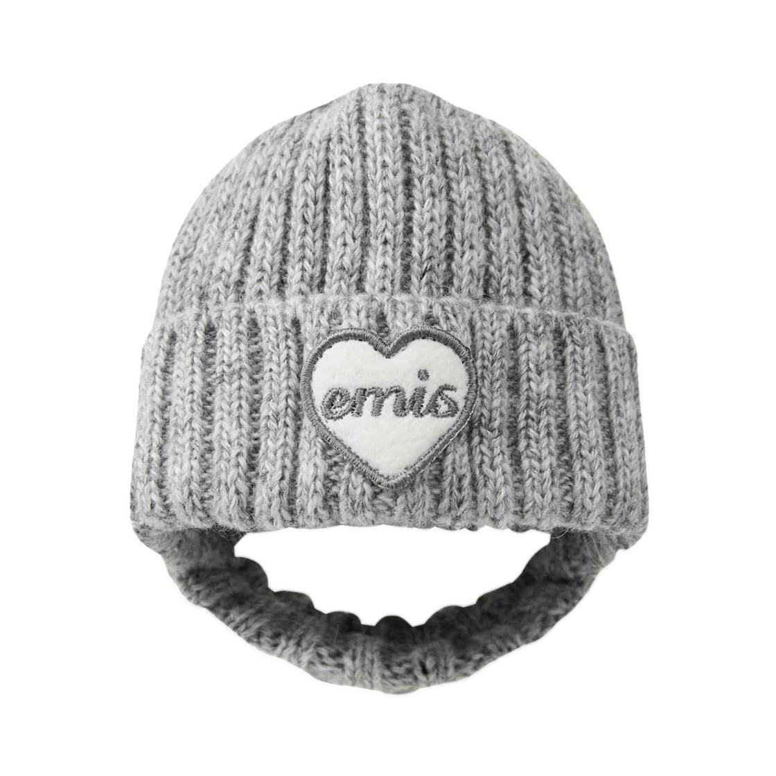 EMIS Pet Heart Wappen Beanie Gray ONE SIZE
