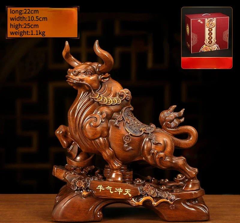 Украшения Корова Привлекают Богатство Декор для Гостиной Офиса Талисман Бык по Знаку Зодиака Подарки
