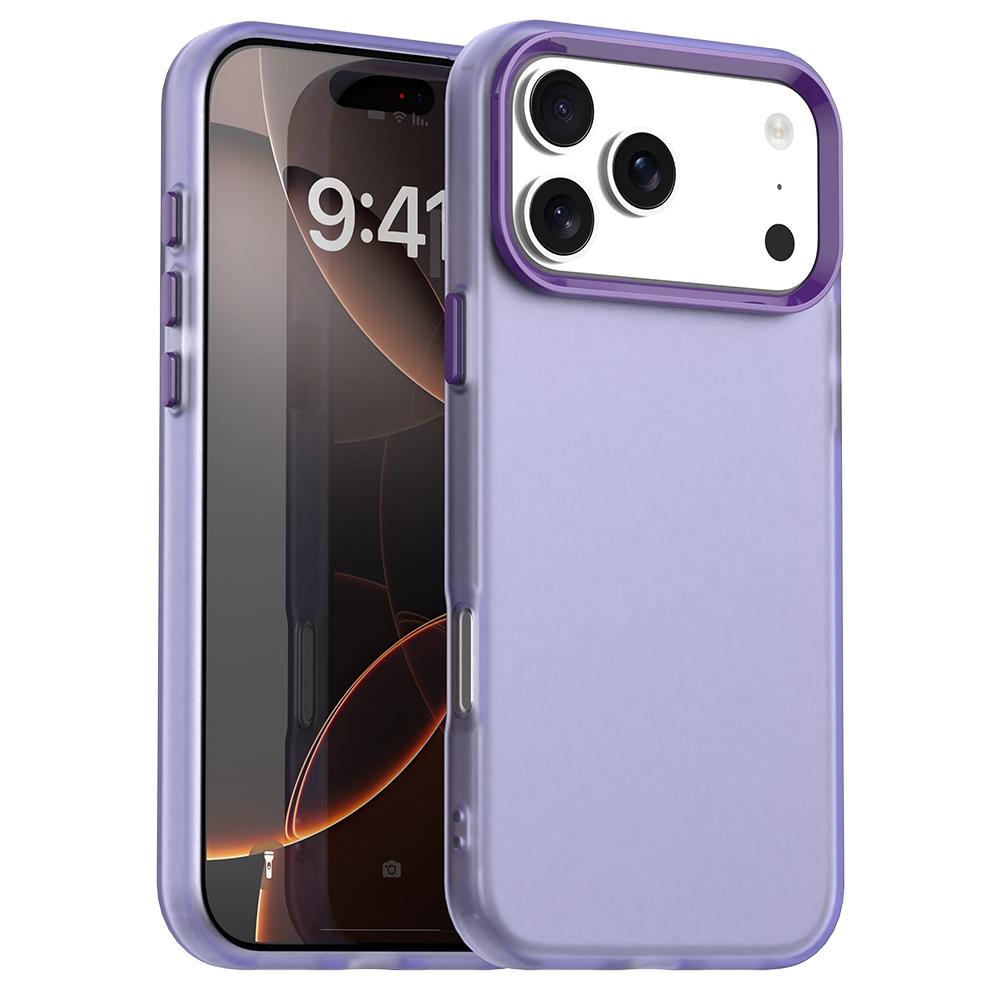 For iPhone 17 Pro Case PC+TPU+PET Matte Anti-Drop Phone Back Cover