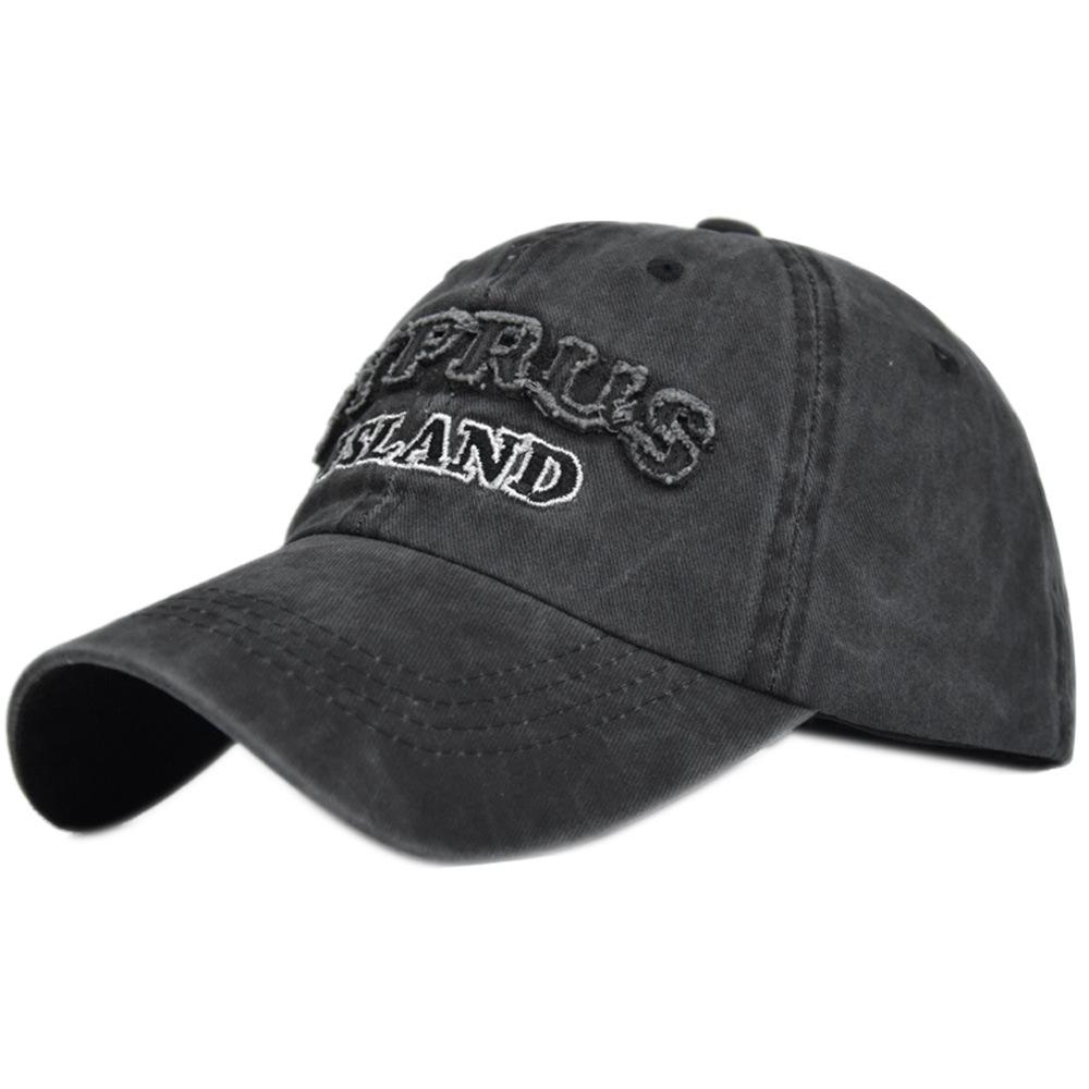 Retrocyprusembroider baseball cap embroidered baseball cap sun visor peaked cap sun hat hiking casual hat adjustable