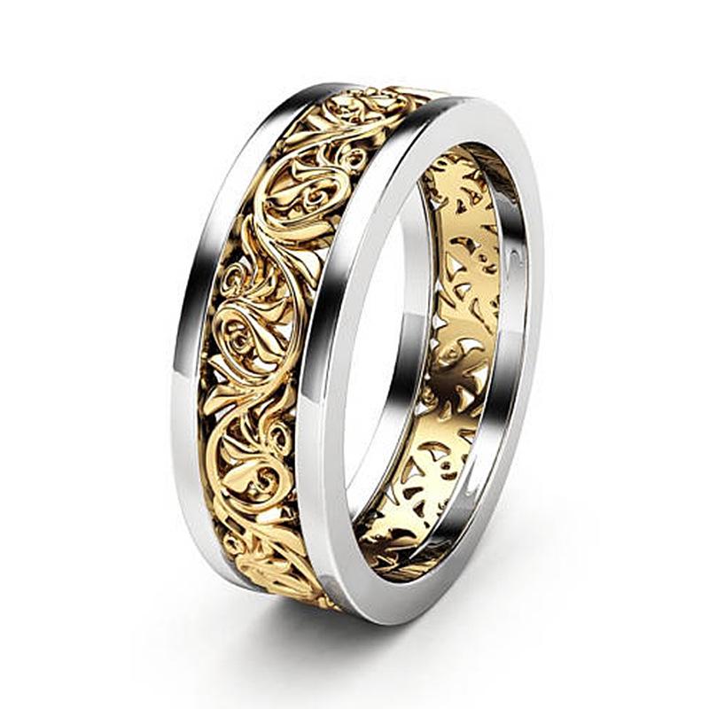 Openwork Ornaments with Double Color Color Plating Color Ring