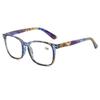 Casual Fashionable Printed Reading Glasses Ultra-light Spring Legs Comfortable and Sturdy Anti-blue Light Glasses 0 To +4.0