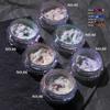 Aurora Spiegel Glitzer Nail Art Puder Eis Chamäleon Reiben Pigment Staub Funkelnder Charm Nägel Design DIY Dekorationen
