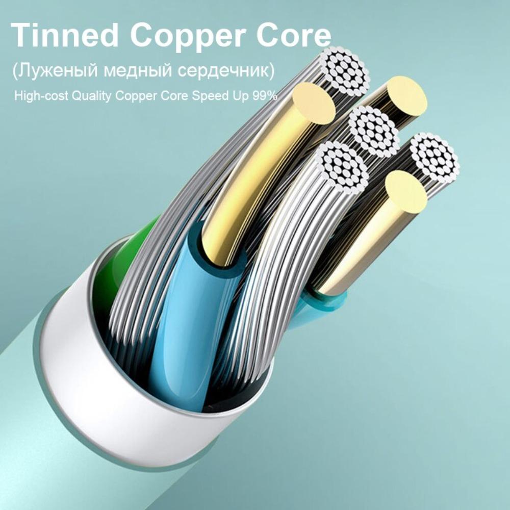 Data Cable 5A Type C Cable Fast Charging Cord 90 Degree Charger Cable Soft Silicone USB C Cable