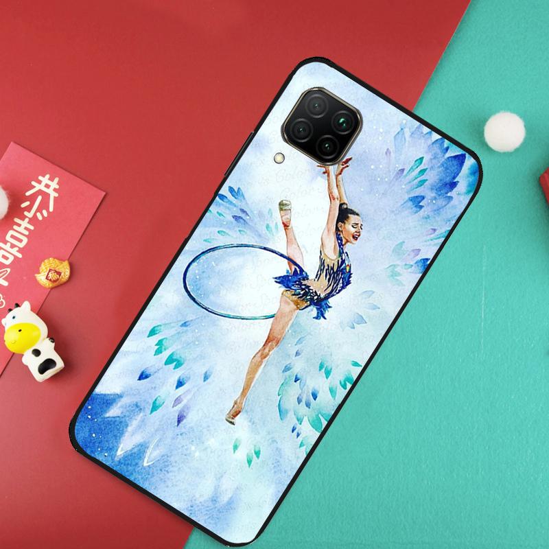 Gymnastics Oil Painting For Huawei Nova 12S 9 10 SE 7i 8i 11i 12i Y60 Y61 Y70 Y72 Y73 Y90 Y91 P20 P30 P40 Lite Case