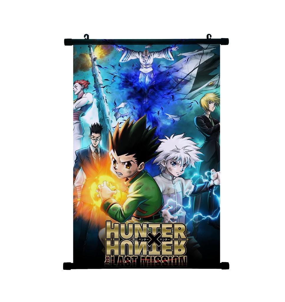 HUNTER X HUNTER Painting Scroll Poster Gon Freecss Killua Hisoka Home Decor Hanging Painting Boys Girls Scroll Poster