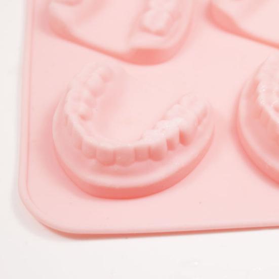 Eiswürfelschale, BPA-frei, kühlschranksicher, Zahnprothesenform, lustiger Gelee-Formmaker für die Küche
