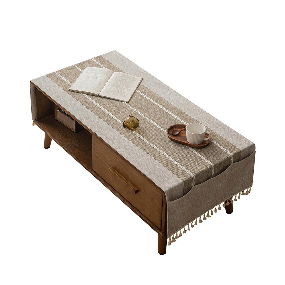 1pcs Creative Multi-function Waterproof Tablecloth Simple Grid Dining Table Decoration Table Cloth Home Storage Tablecloth