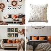 Pillow Cover Halloween Pumpkin Fall Throw Pillow Covers Farmhouse Cushion Protector Pillowcases For Apartment Bedroom Living