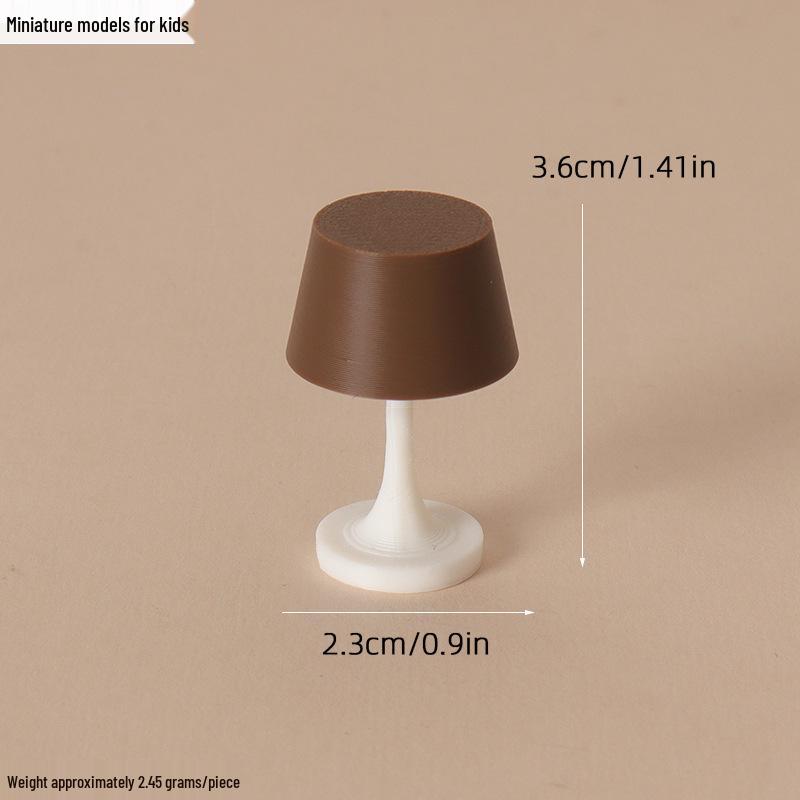 1:12 Dollhouse Miniature Macaron Desk Lamp Ornament