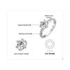 JewelryPalace Moissanite D 0.5ct 1ct 1.5ct 2ct 3ct Round S925 Silver Wedding Engagement Ring for Women