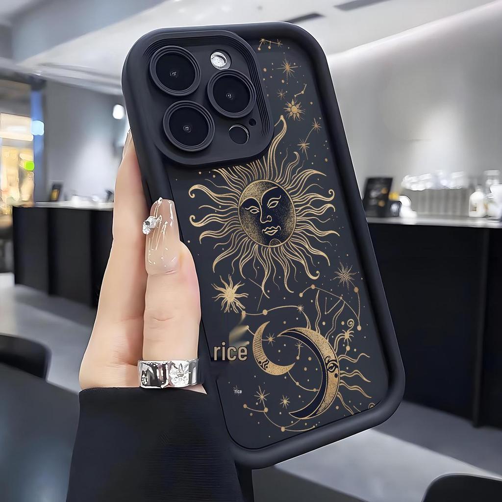 Sun Moon Staircase Black iPhone 14/15/16/17 Pro Max Case