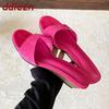 Fashion Fashion Round Toe Ladies Wedges Slippers Shoes New In Spring Summer Slides Women Wedges Slippers Shoes Female Sandals