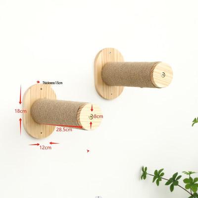 Modular Wooden Wall-Mounted Cat Furniture Set
