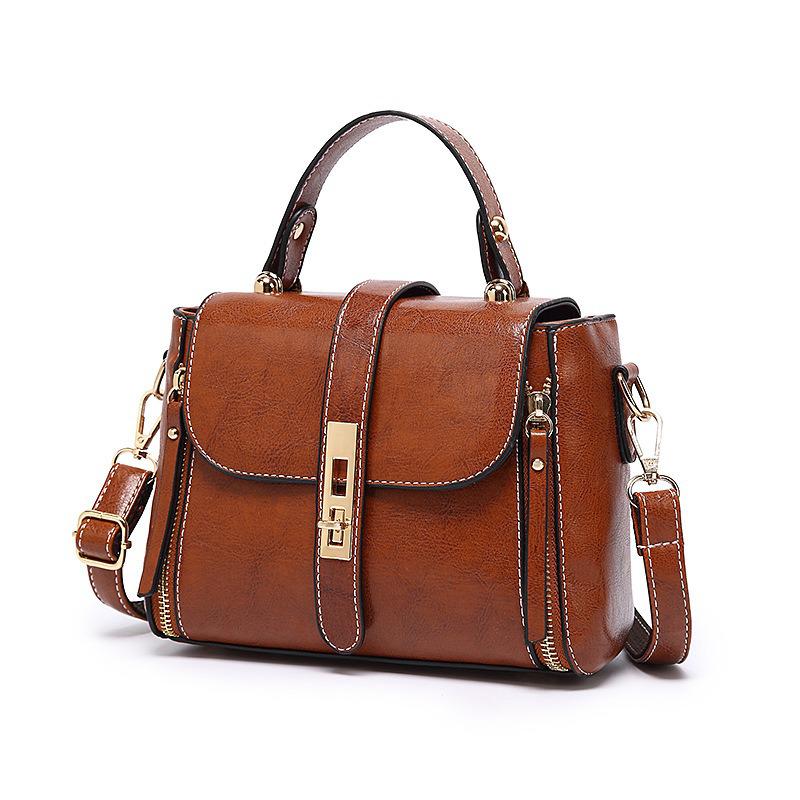 Women's Retro European & American Style Boston Shoulder Crossbody Bag