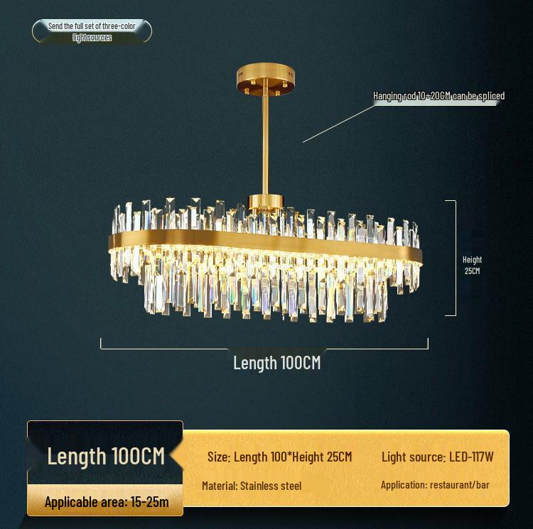Luxury Modern Crystal Chandelier for Living Room, Lobby, Restaurant, or Bedroom - Italian Minimalist Design