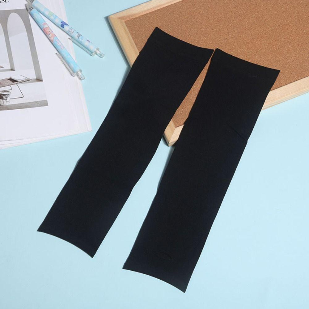 Anti-Slip Fingerless Sleeve Ice Silk Sunscreen Sleeve Cute Summer Arm Sleeve  Outdoor