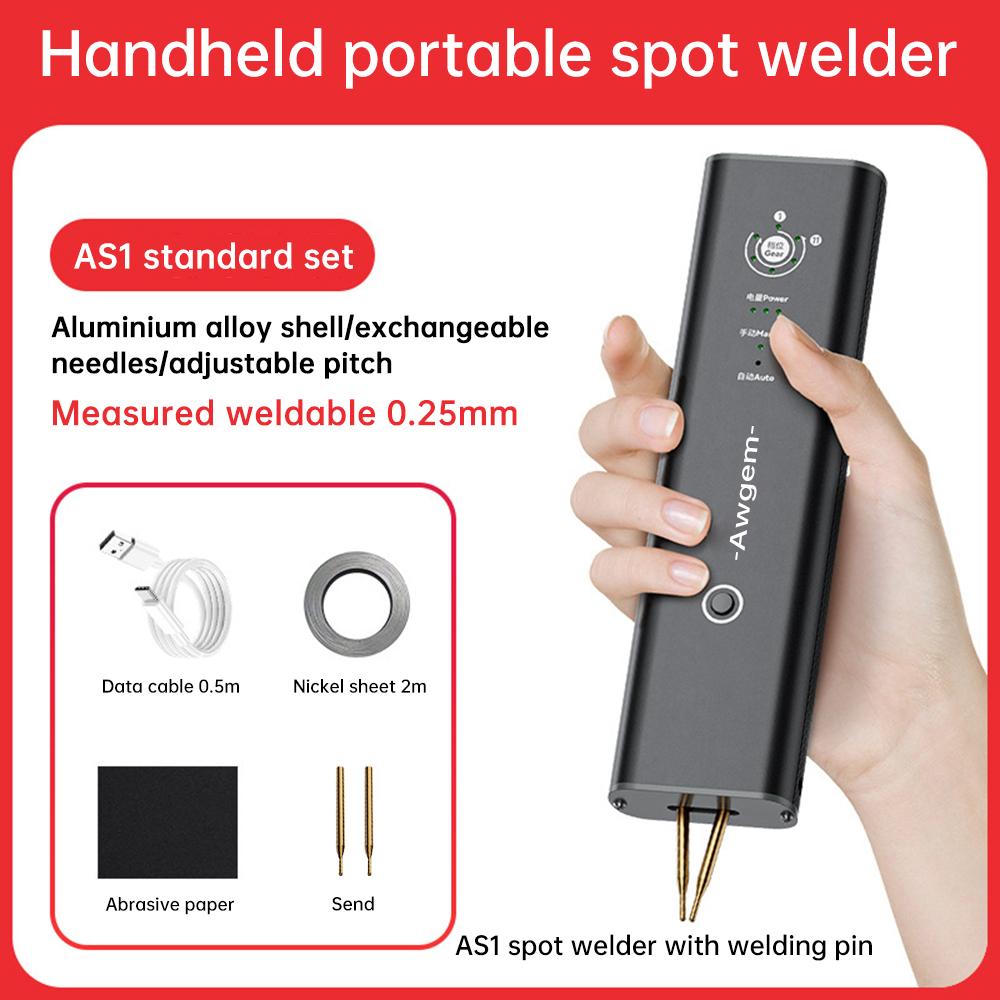 

AS1 4.2V Handheld Spot Welding Machine Nickel Sheet household 11 Gears Spot Welder for 18650 Lithium Battery DIY Repair Tools