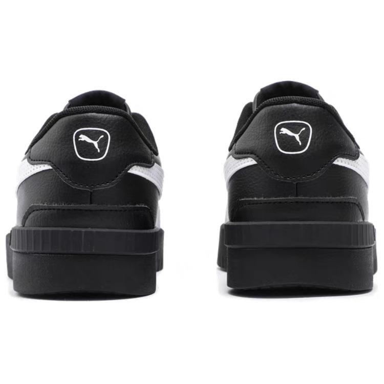 Puma Jola Piele Sintetică Confortabili Versatili Adidași cu Top Jos Adidași Femei Negru Alb 398413-08
