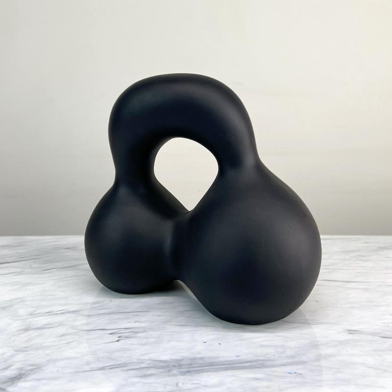 

Современный минималистский скандинавский минималистский черно-белый полосатый геометрический абстрактный орнамент модель дома офис продаж мягкие украшения