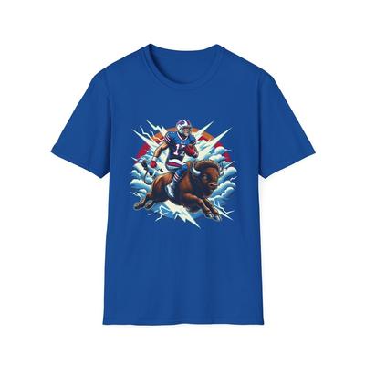 Josh Allen Riding a Buffalo - Tshirt