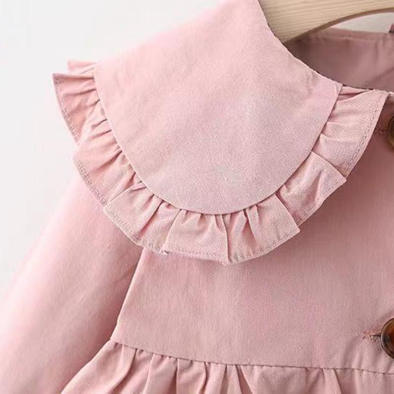 Kinderkleidung Frühlings- und Herbstkleidungsmantel Neue Kinder-Windjacke Mittlerer Mädchenmantel Kinderkleidung
