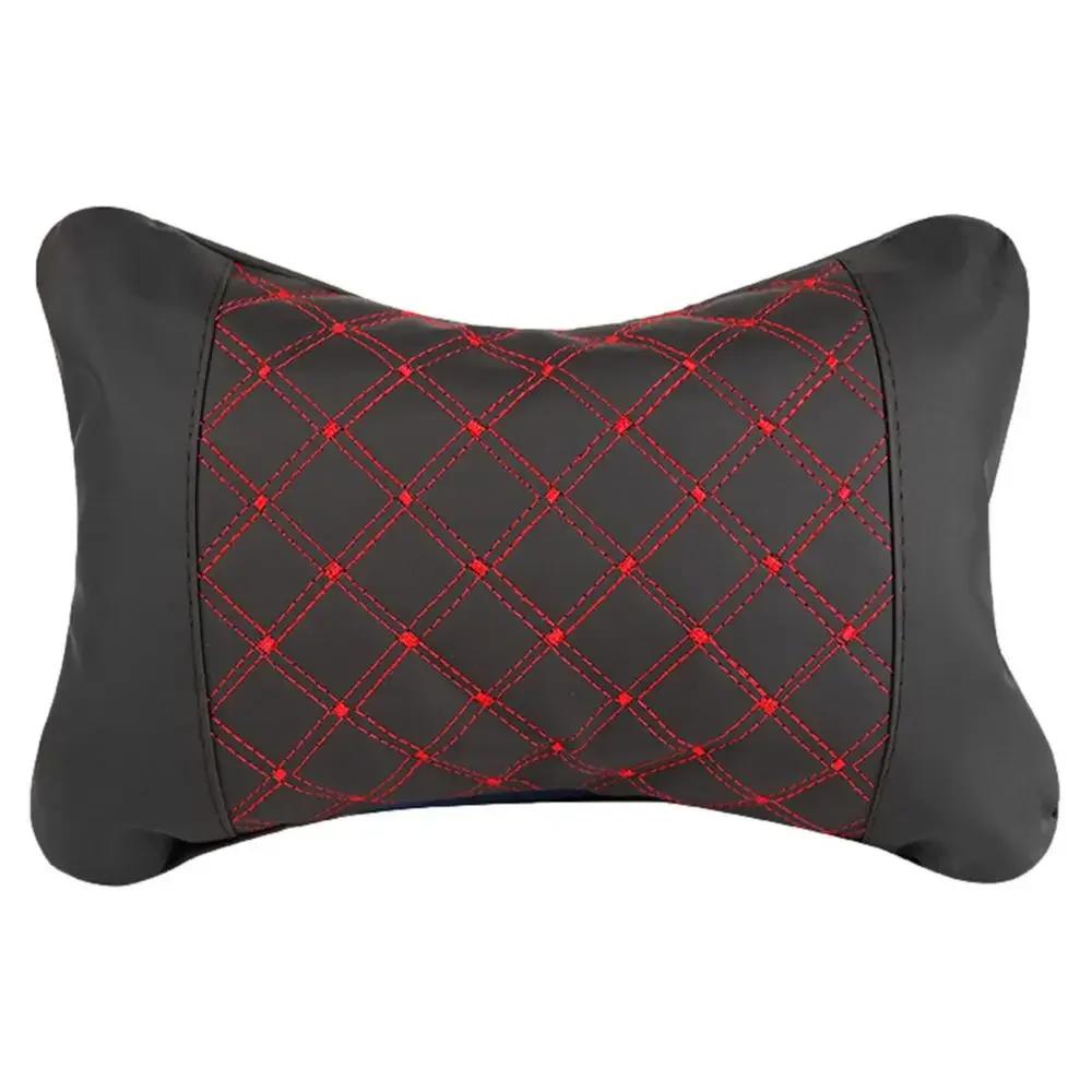 

Leather Car Seat Neck Pillow Pillow Cushion Support Knitted Seat Car Safety Accessories Car Safety Pillow Universal Design